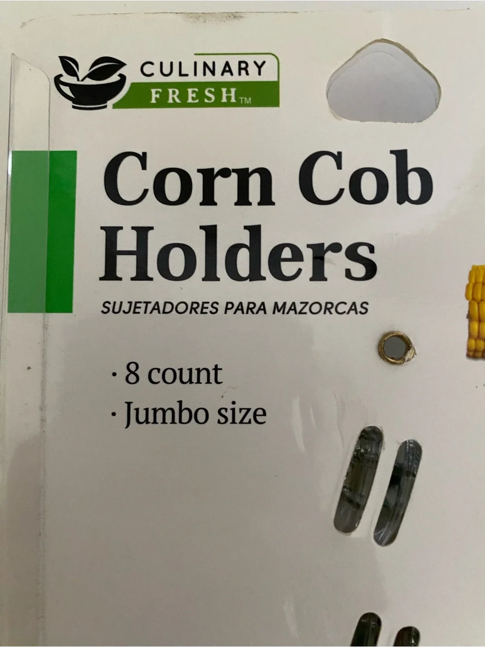 8pc Jumbo Size Corn Cob Holders
